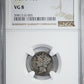 1921-D Mercury Dime 10C NGC VG8
