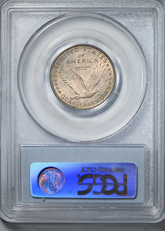 1917 Type 1 Standing Liberty Quarter 25C PCGS MS64FH - Full Head