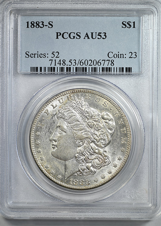 1883-S Morgan Dollar $1 PCGS AU53