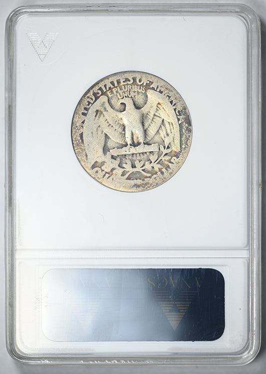 1937 Doubled Die Obverse Washington Quarter 25C ANACS Soapbox AG3 DDO FS-012 - Lowball - TONED!