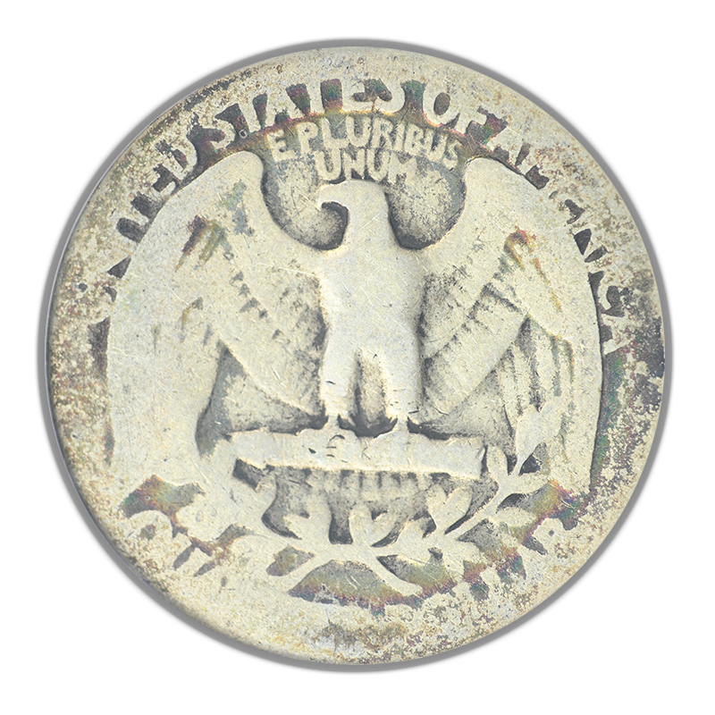 1937 Doubled Die Obverse Washington Quarter 25C ANACS Soapbox AG3 DDO FS-012 - Lowball - TONED!