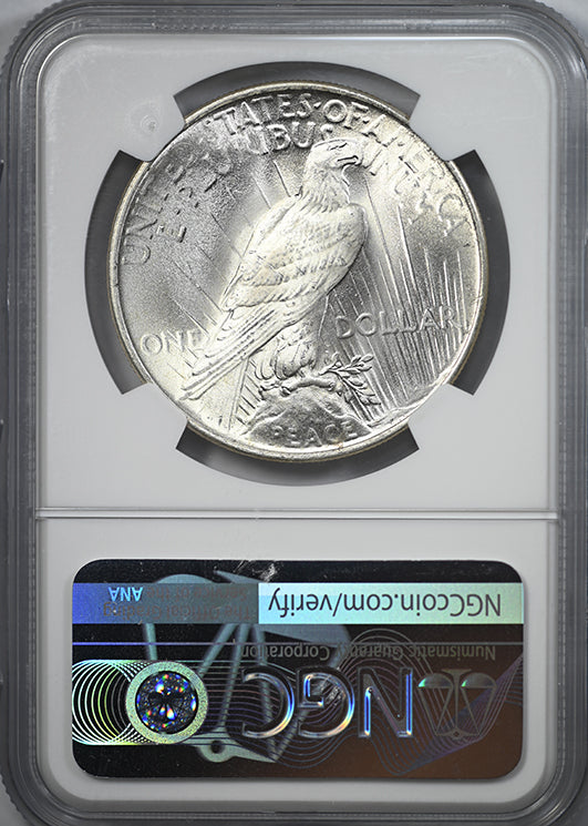 1924 Peace Dollar $1 NGC MS65 CAC
