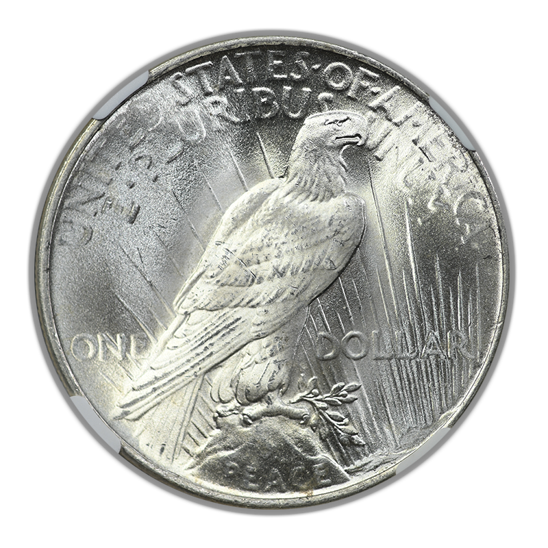 1924 Peace Dollar $1 NGC MS65 CAC