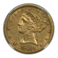 1890-CC Liberty Head Gold Half Eagle $5 NGC AU53 CAC - John McCloskey Collection Obverse