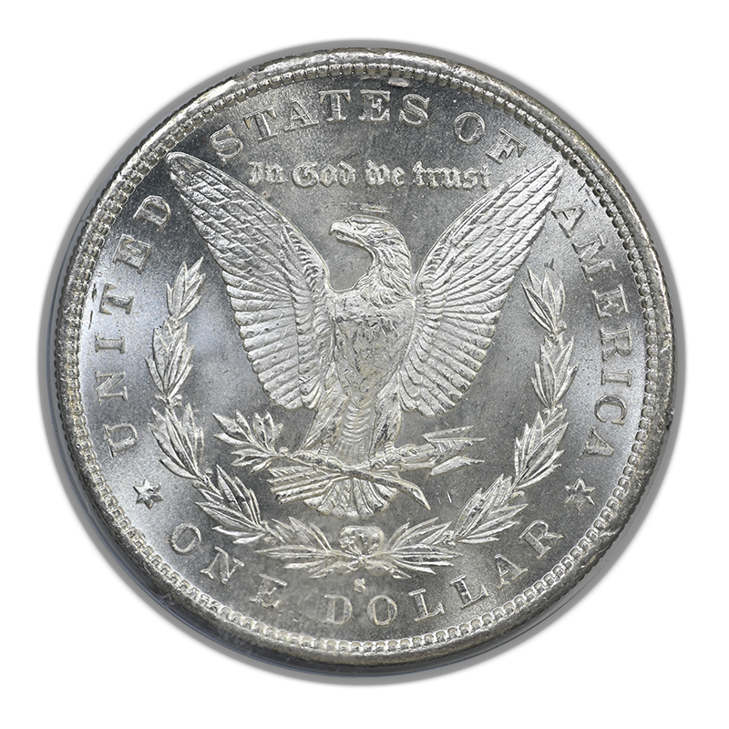 1879-S Morgan Dollar $1 PCGS Rattler MS65