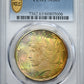 1923-S Peace Dollar $1 PCGS MS63 - RAINBOW TONED!