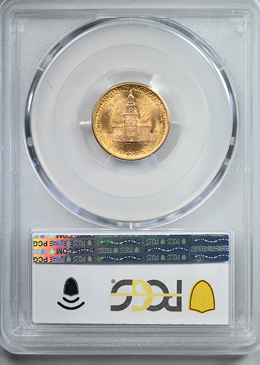 1926 American Sesquicentennial Classic Commemorative Gold Quarter Eagle $2.50 PCGS MS64 CAC