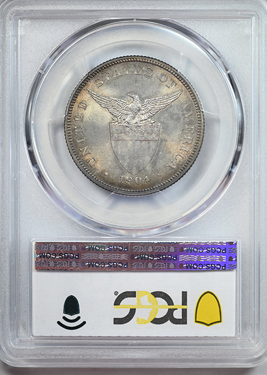 1904 U.S. Philippines 50C Centavos PCGS MS63
