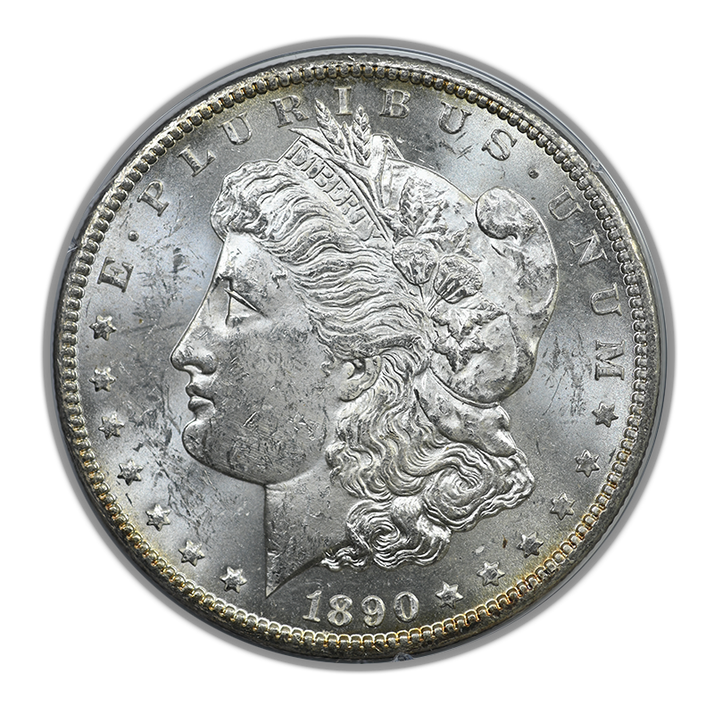 1890-CC Morgan Dollar $1 PCGS Rattler MS60 CAC