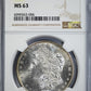 1883-CC Morgan Dollar $1 NGC MS63 - REVERSE TONED! Obverse Slab