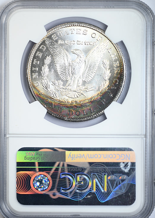 1883-CC Morgan Dollar $1 NGC MS63 - REVERSE TONED! Reverse Slab