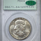 1956 Franklin Half Dollar 50C PCGS Rattler MS64 CAC