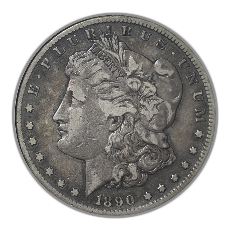 1890-CC Morgan Dollar $1 ANACS Soapbox VF20 VAM-5