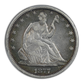 1877 Liberty Seated Half Dollar 50C PCGS F15 - TONED!