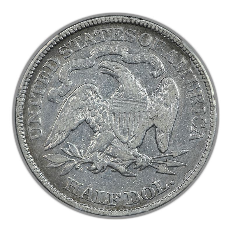 1877 Liberty Seated Half Dollar 50C PCGS F15 - TONED!
