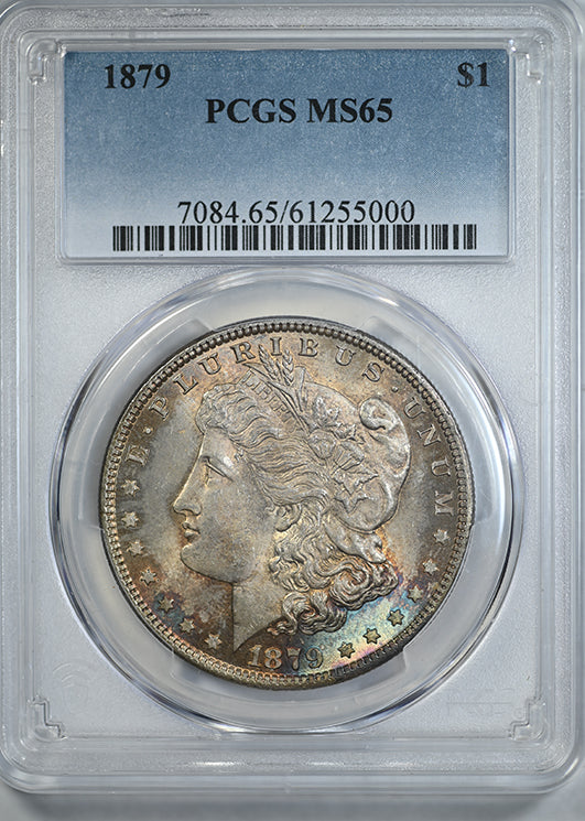 1879 Morgan Dollar $1 PCGS MS65 - TONED!