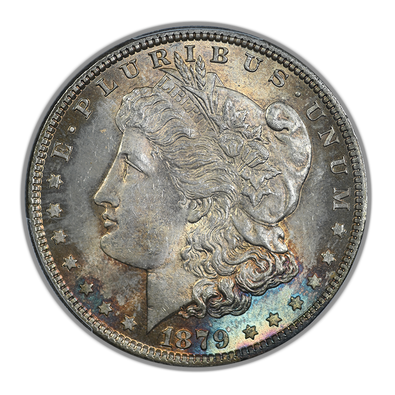 1879 Morgan Dollar $1 PCGS MS65 - TONED!