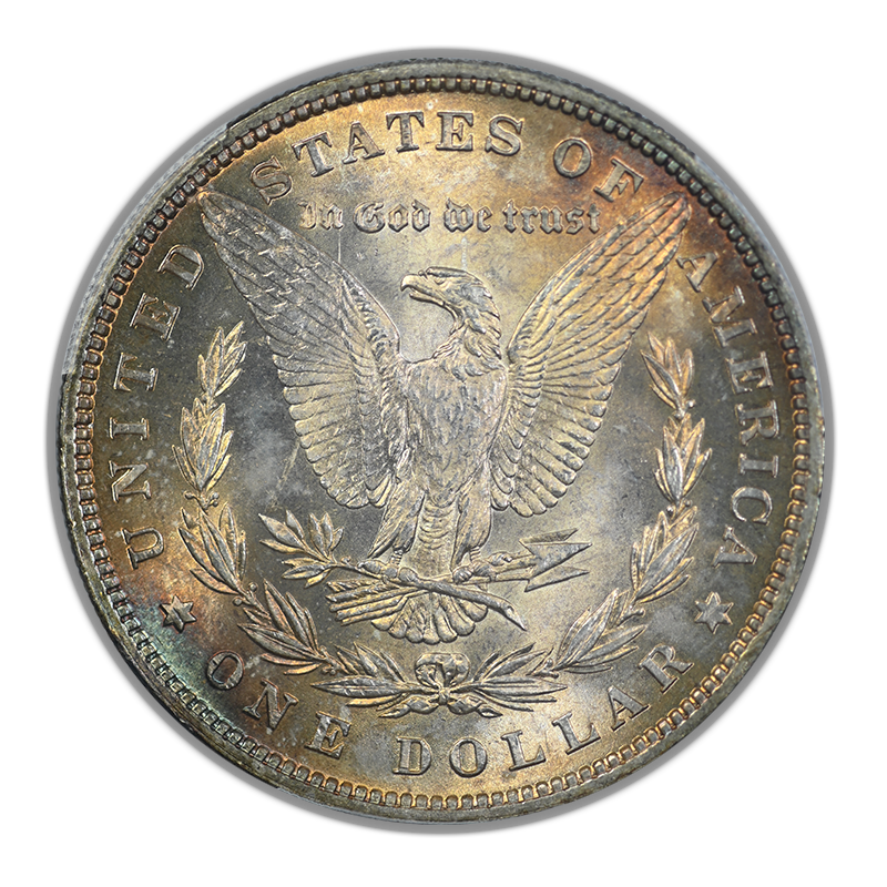 1879 Morgan Dollar $1 PCGS MS65 - TONED!