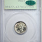 1942 Proof Mercury Dime 10C PCGS Rattler PR63 CAC