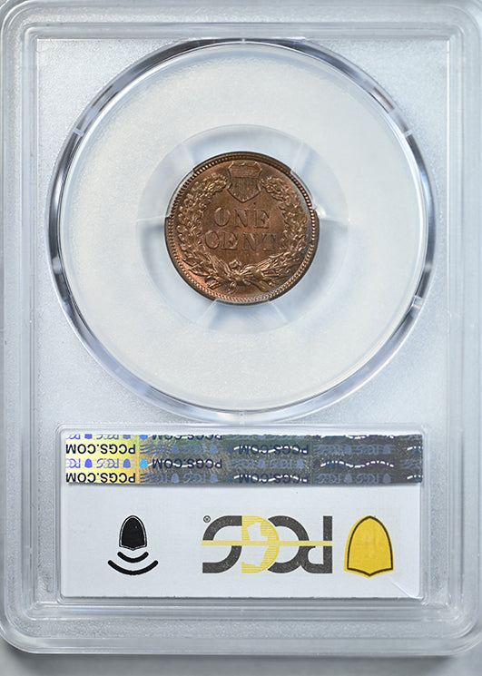 1887 Indian Head Cent 1C PCGS MS64BN CAC - TONED!