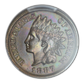 1887 Indian Head Cent 1C PCGS MS64BN CAC - TONED!