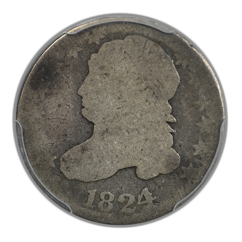 1824/2 Capped Bust Dime 10C PCGS FR02 - Lowball