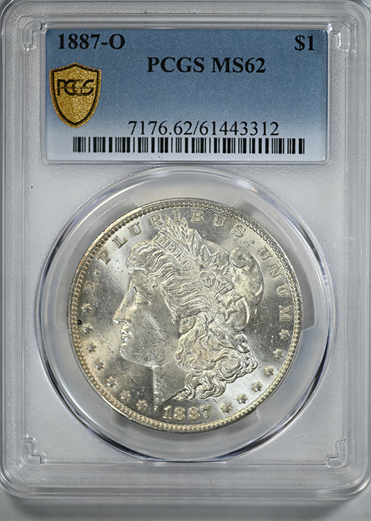 1887-O Morgan Dollar $1 PCGS MS62