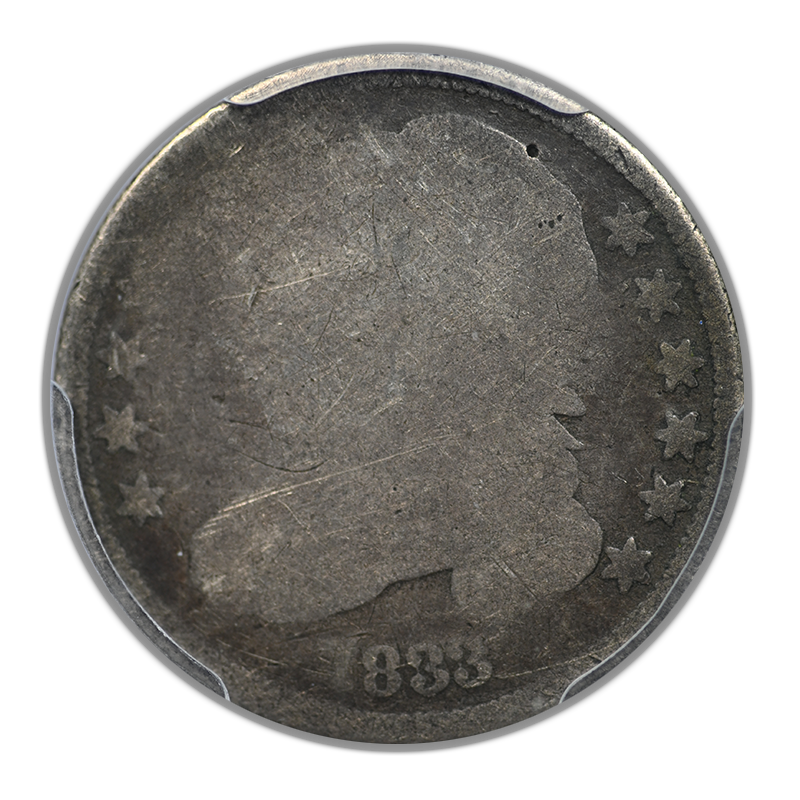 1833 Capped Bust Dime 10C PCGS PO01 - Lowball