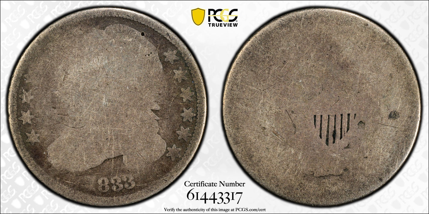 1833 Capped Bust Dime 10C PCGS PO01 - Lowball