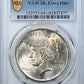 1923 Peace Dollar $1 PCGS MS64+ TOP 50 VAM 1B, Extra Hair