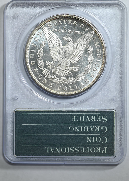 1880-S Morgan Dollar $1 PCGS Rattler MS63PL CAC - Prooflike