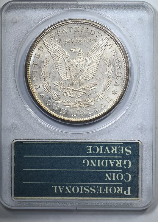 1881-S Morgan Dollar $1 PCGS Rattler MS63 - TONED!