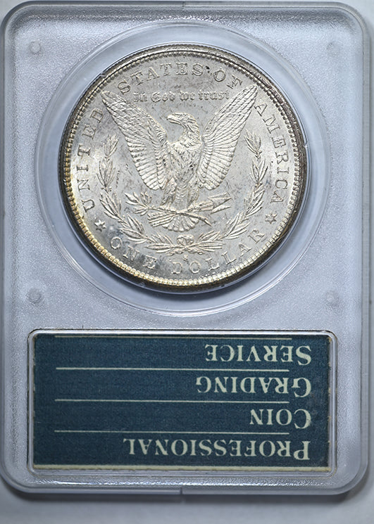 1881-S Morgan Dollar $1 PCGS Rattler MS63 - TONED!
