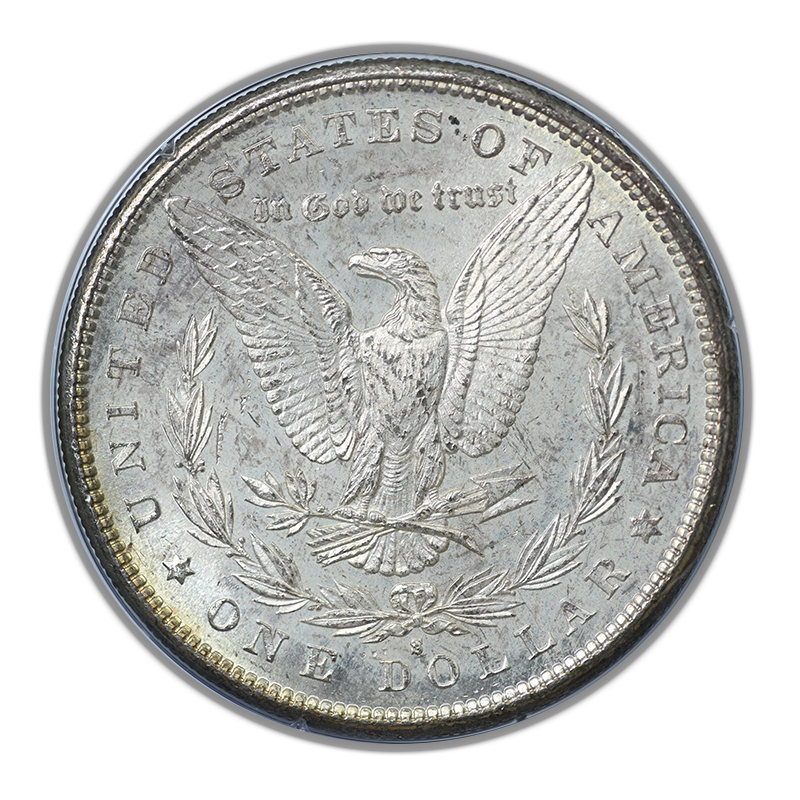 1881-S Morgan Dollar $1 PCGS Rattler MS63 - TONED!