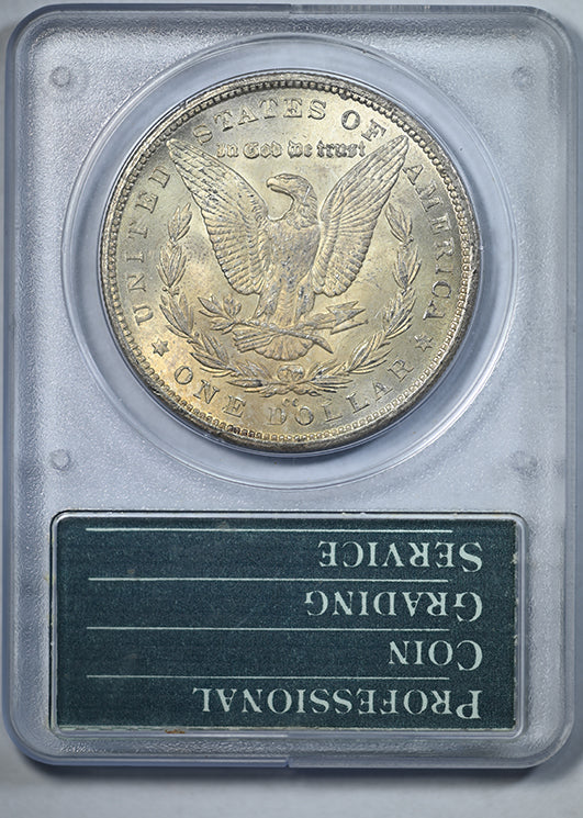 1880-CC Morgan Dollar $1 PCGS Rattler MS63 CAC