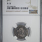 1805 Draped Bust Dime 10C NGC F15 4 Berries JR-2