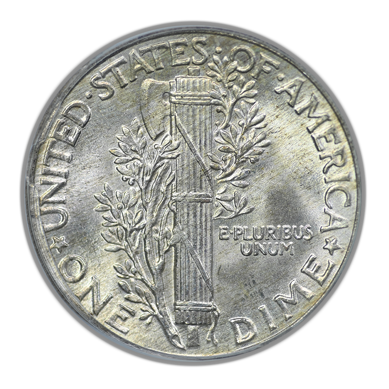1938 Mercury Dime 10C PCGS MS64FB CAC OGH - Full Bands