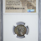 AD 284-305 Roman Empire Diocletian AR Argenteus NGC Ancients Choice AU - TONED! Obverse Slab