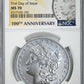 2021 'CC' Morgan Dollar $1 NGC MS70 - Carson City Privy Mark - First Day of Issue - 100th Anniversary