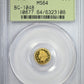 1872 Round California Fractional Gold Indian Head 1/2 Dollar G50C PCGS MS64 BG-1048 OGH
