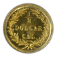 1872 Round California Fractional Gold Indian Head 1/2 Dollar G50C PCGS MS64 BG-1048 OGH