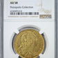 1758 B Brazil Gold 6400R Reis NGC AU58