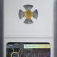 1880 Octagonal California Fractional Gold Indian Head 1/4 Dollar G25C NGC MS64 BG-799X