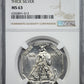 1925 Norse American Centennial Silver Medal NGC MS63 Thick Planchet Obverse Slab