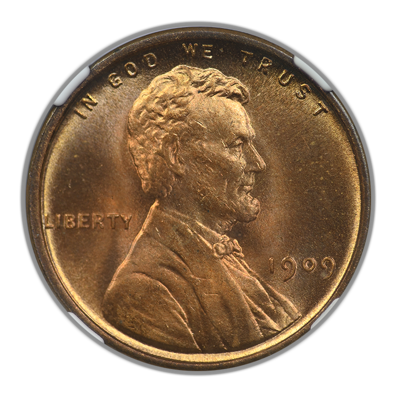 1909 VDB Lincoln Wheat Cent 1C NGC MS66RD CAC