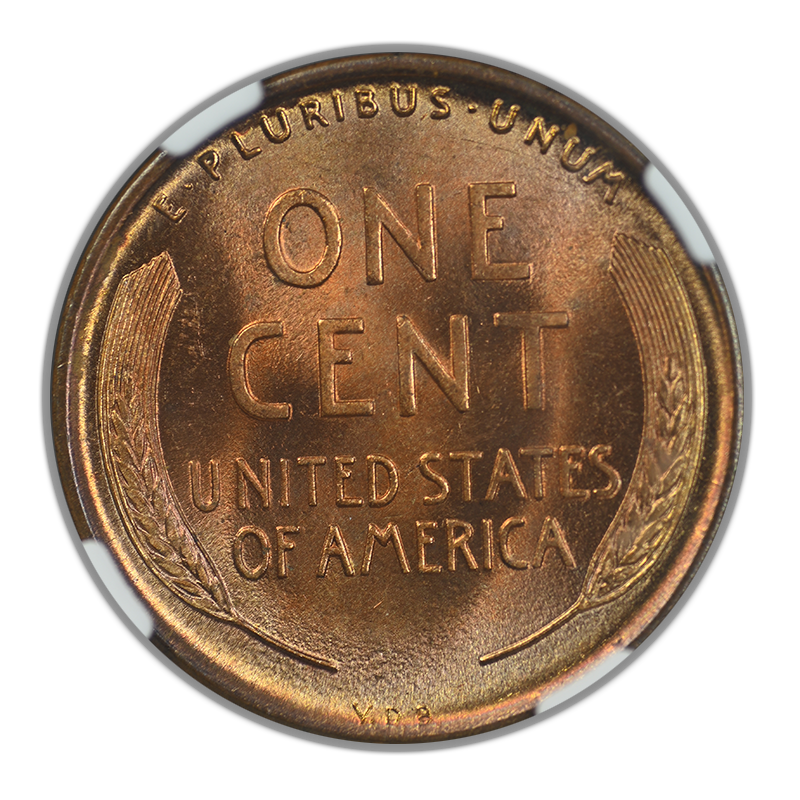 1909 VDB Lincoln Wheat Cent 1C NGC MS66RD CAC