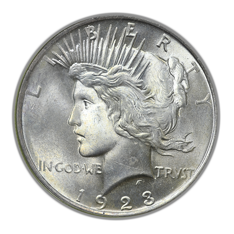 1923 Peace Dollar $1 PCGS MS65 CAC OGH