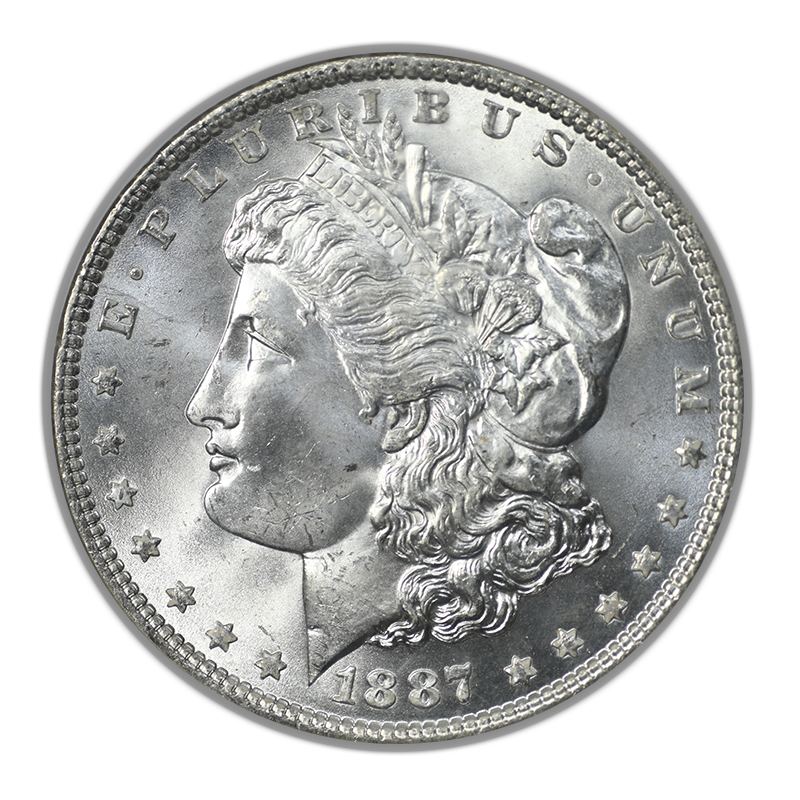 1887 Morgan Dollar $1 NGC MS67