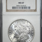 1887 Morgan Dollar $1 NGC MS67