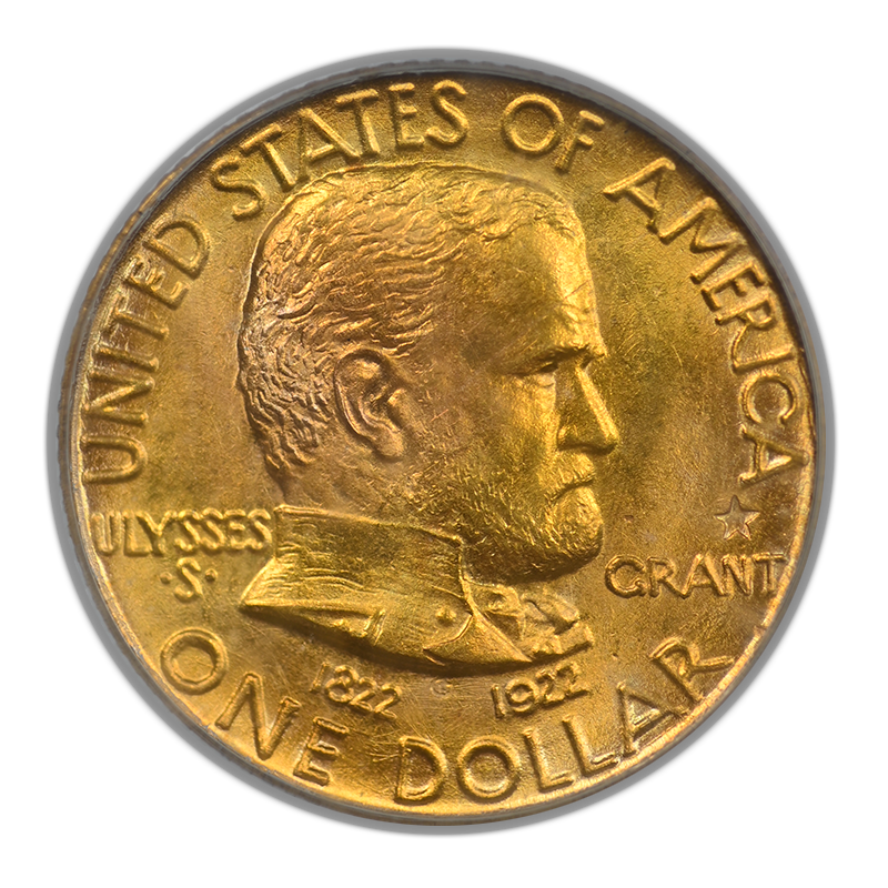1922 Grant with Star Classic Commemorative Gold Dollar G$1 PCGS MS65 OGH